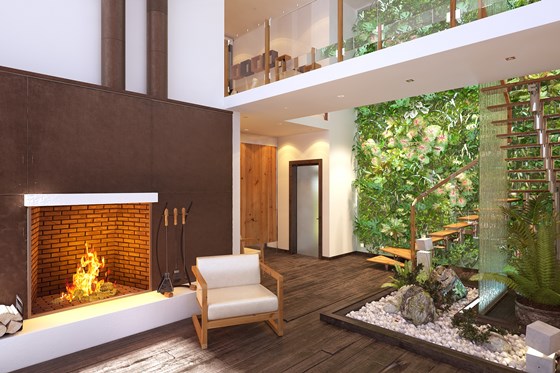 Дизайн интерьера и визуализация: Коттедж