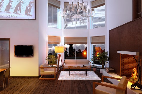 Дизайн интерьера и визуализация: Коттедж